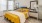 Bedroom with large windows and high ceilings at Chisholm Trace Apartments